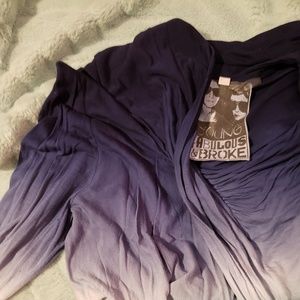 Navy Blue and Teal Long Sleeve